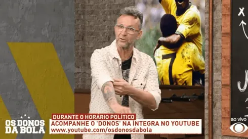 Neto, no programa "Os Donos da Bola" de hoje (Foto: Reprodução/YouTube)