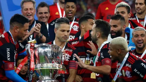 Jogadores do Flamengo comemoram título da Copa do Brasil (Foto: Getty Images)