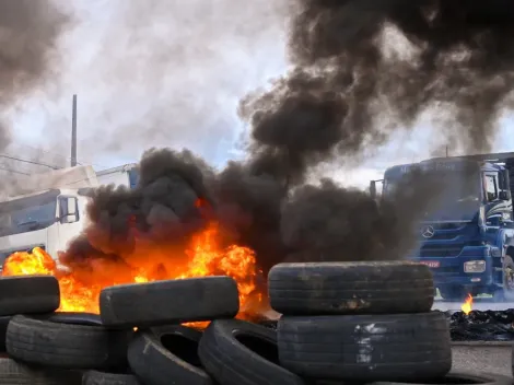 Presidente de tradicional clube brasileiro participa de bloqueio organizado por caminhoneiros