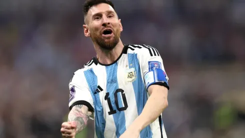 Messi comemora gol na final da Copa do Mundo (Foto: Getty Images)