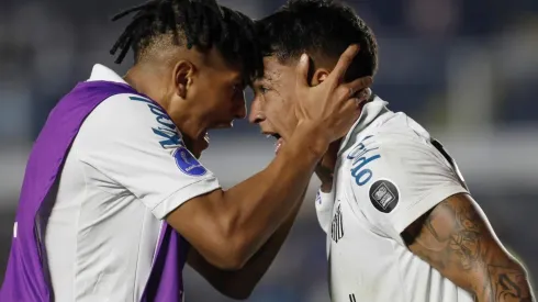 Ângelo e Marcos Leonardo, atacantes do Santos (Foto: Getty Images)
