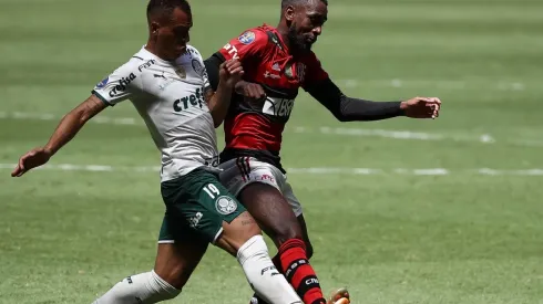 Flamengo e Palmeiras, em campo pela Supercopa do Brasil de 2021 (Foto: Getty Images)