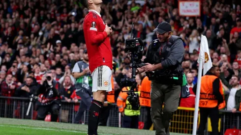 CR7 brincou consigo mesmo e fez a primeira comemoração desse tipo com Antony.