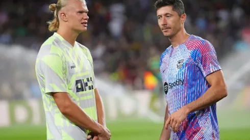 Haaland e  Lewandowski.