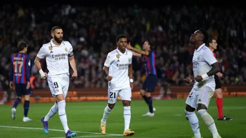 Benzema, Rodrygo e Vinicius Junior.