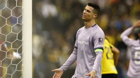 Cristiano Ronaldo reclamou dos adversários na Arábia Saudita