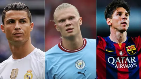 Foto: Getty Images - Haaland, Messi e Cristiano Ronaldo