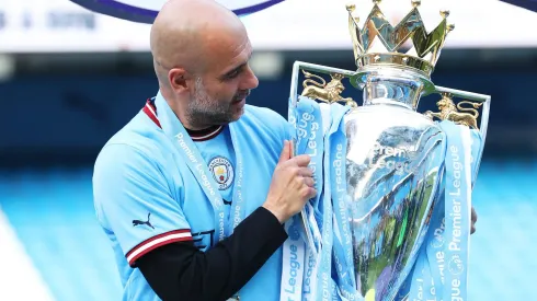 Pep Guardiola. (Photo by Catherine Ivill/Getty Images)
