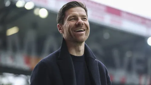 BERLIN, GERMANY – APRIL 29: Xabi Alonso, Head Coach of Bayer 04 Leverkusen arrives prior to the Bundesliga match between 1. FC Union Berlin and Bayer 04 Leverkusen at Stadion an der alten Försterei on April 29, 2023 in Berlin, Germany. (Photo by Maja Hitij/Getty Images)