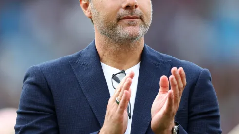 MANCHESTER, ENGLAND - JUNE 11: Mauricio Pochettino, Manager of World XI looks on during Soccer Aid for Unicef 2023 at Old Trafford on June 11, 2023 in Manchester, England. (Photo by Matt McNulty/Getty Images)