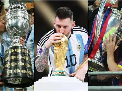 Veja quais e quantos títulos Messi conquistou em cada temporada da sua carreira