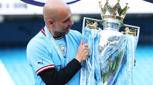 Pep Guardiola. (Photo by Catherine Ivill/Getty Images)