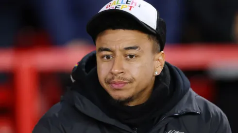 NOTTINGHAM, ENGLAND - JANUARY 01: Jesse Lingard of Nottingham Forest looks on prior to the Premier League match between Nottingham Forest and Chelsea FC at City Ground on January 01, 2023 in Nottingham, England. (Photo by Marc Atkins/Getty Images)