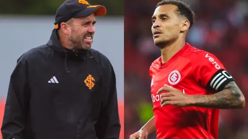 Coudet e Alan Patrick: dupla abriu o jogo após empate em casa (Fotos: Ricardo Duarte/Inter/Divulgação)