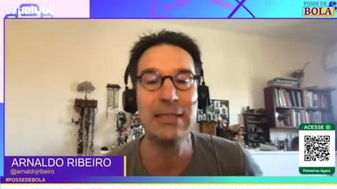 Arnaldo Ribeiro: comentarista criticou Abel Ferreira (Foto: Reprodução/YouTube)