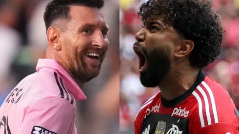 Messi pode enfrentar o Flamengo em janeiro<br />
(Photo 1 by Mitchell Leff/Getty Images) (Photo 2 by Buda Mendes/Getty Images)