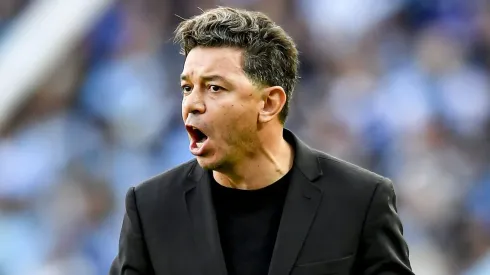 Gallardo em ação pelo River. (Photo by Marcelo Endelli/Getty Images)