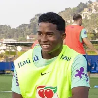 Endrick \'causa\' em treino da Seleção Brasileira e surpreende até Fernando Diniz