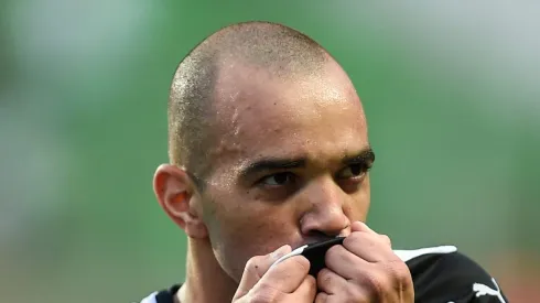 Diego Tardelli comemora gol pelo Atlético Mineiro. Foto: Pedro Vilela/Getty Images