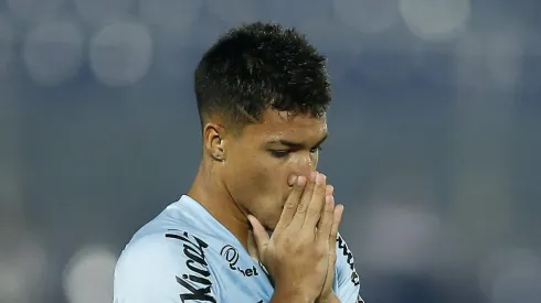 Marcos Leonardo pelo Santos. Foto: Cesar Olmedo - Pool/Getty Images