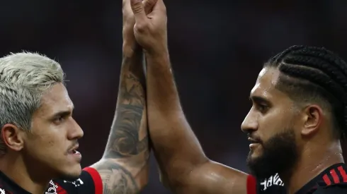 Pedro e Pablo no Flamengo. Foto: Wagner Meier/Getty Images