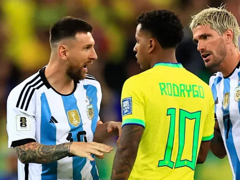 Messi não gosta da fala de Rodrygo e provoca o craque brasileiro