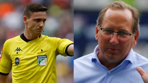 Árbitro Ramon Abbati Abel e John Textor (Photo by Wagner Meier/Getty Images)