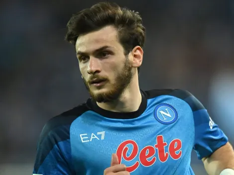 Kvicha Kvaratskhelia, do Napoli, pode estar de saída e assinar com gigante europeu
