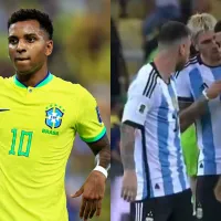 Pai de Rodrygo provoca Messi e ensaia invertida ao camisa 10 após 'conflito' no Maracanã