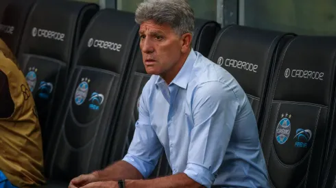 Renato Portaluppi: técnico gosta do futebol do atacante (Foto: Lucas Uebel/Grêmio/Divulgação)