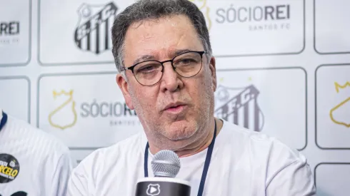 Presidente Marcelo Teixeira: Santos enfrenta nova realidade para 2024 (Foto: Raul Baretta/ Santos FC/ Divulgação)