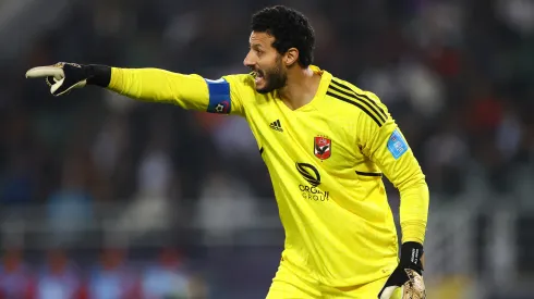 El Shenawy: goleiro do Al Ahly reclamou da arbitragem contra o Fluminense (Foto: Michael Steele/Getty Images)