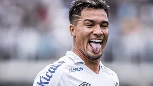 Marcos Leonardo: ex-Santos chegou com moral na Europa (Raul Baretta/ Santos FC/ Divulgação)