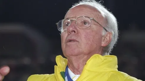 Brazil coach Mario Zagallo . Mandatory Credit: Mark Thompson /Allsport