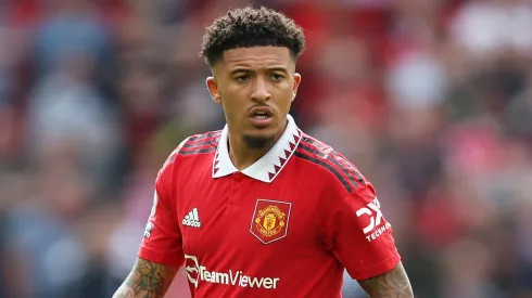 Jadon Sancho of Manchester United . (Photo by Matt McNulty/Getty Images)