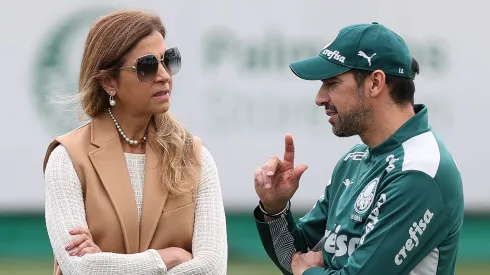 Leila Pereira anunciou sobre Abel Ferreira no Palmeiras (Foto: Cesar Greco/Palmeiras/Divulgação)