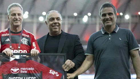 Landim, Braz e Spindel lado a lado. Foto: Jorge Rodrigues/AGIF