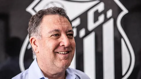Marcelo Teixeira fica prestes a anunciar negócio aprovado por todos no Santos. Foto: Raul Baretta/ Santos FC