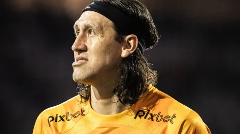 SP - SAO PAULO - 24/11/2023 - BRASILEIRO A 2023, CORINTHIANS X BAHIA - Cassio jogador do Corinthians lamenta durante partida contra o Bahia no estadio Arena Corinthians pelo campeonato Brasileiro A 2023. Foto: Abner Dourado/AGIF
