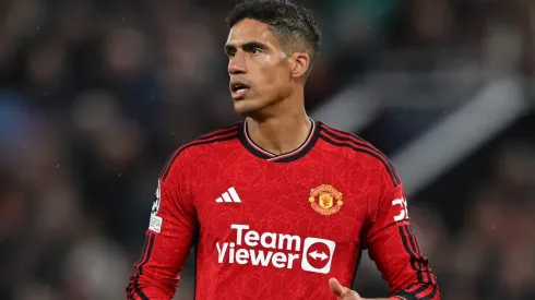Raphael Varane of Manchester United . (Photo by Michael Regan/Getty Images)