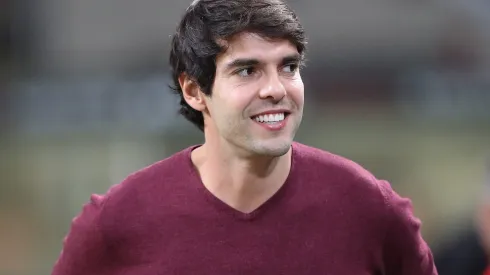 MILAN, ITALY - AUGUST 31: Ricardo Kaka looks on before the serie A match between AC Milan and AS Roma at Stadio Giuseppe Meazza on August 31, 2018 in Milan, Italy. (Photo by Marco Luzzani/Getty Images)