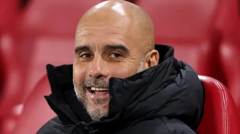 Pep Guardiola, Manager of Manchester City. (Photo by Alex Pantling/Getty Images)