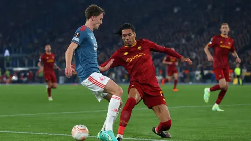 Roma e Feyenoord durante duelo no Olímpico pelas quartas de final da Liga Europa em 2023 (Foto: Paolo Bruno/Getty Images)