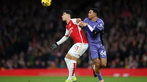 Arsenal e Liverpool fizeram jogaço entre líderes no Emirates Stadium, pela Premier League (Foto: Justin Setterfield/Getty Images)
