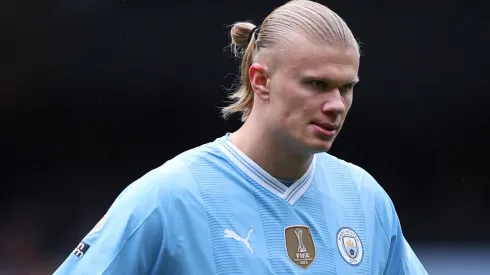 R$ 963 milhões, acordo histórico! Gigante europeu quer tirar Haaland do Manchester City. (Photo by Alex Livesey/Getty Images)