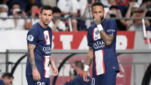 Lionel Messi and Neymar . (Photo by Koji Watanabe/Getty Images)