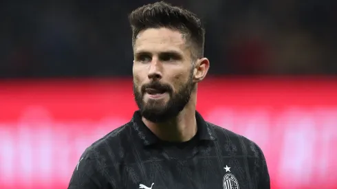 Olivier Giroud of AC Milan . (Photo by Marco Luzzani/Getty Images)