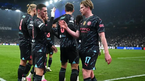 Phil Foden of Kevin De Bruyne of Manchester City (Photo by Justin Setterfield/Getty Images)