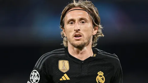 Luka Modric of Real Madrid . (Photo by Francesco Pecoraro/Getty Images)