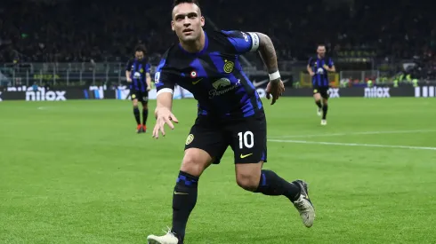 Lautaro Martínez, da Inter, em goleada no San Siro contra a Atalanta (Foto: Marco Luzzani/Getty Images)